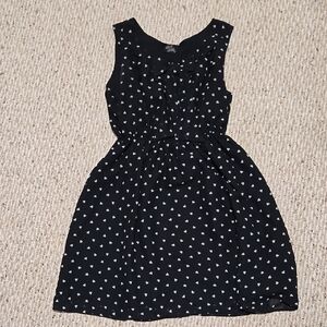 RockSteady Black Top with White Heart Accents